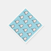 Blushing Ghost Schattige Halloween Servet (Hoek)