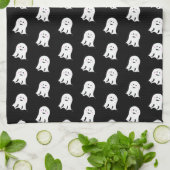 Blushing Ghost Schattige Halloween Theedoek (Gevouwen)