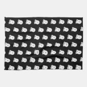 Blushing Ghost Schattige Halloween Theedoek (Horizontaal)