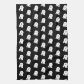 Blushing Ghost Schattige Halloween Theedoek (Verticaal)