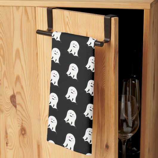 Blushing Ghost Schattige Halloween Theedoek (Derde Gevouwen)