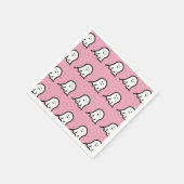 Blushing Ghosts Schattige Halloween Print Servet (Hoek)