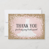 Blushing Glitter Bridesmaid Hartelijk dank! (Voorkant)