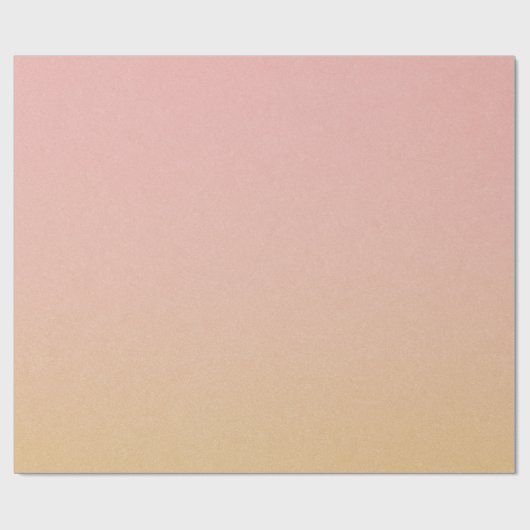 Blushing Gold Luxe Ombre Cadeaupapier (Vlak)
