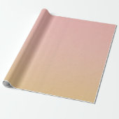 Blushing Gold Luxe Ombre Cadeaupapier (Uitgerold)