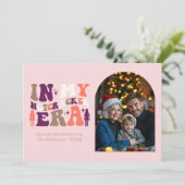 Blushing Holiday My Nutcracker Era Christmas Photo Feestdagenkaart (Staand voorkant)