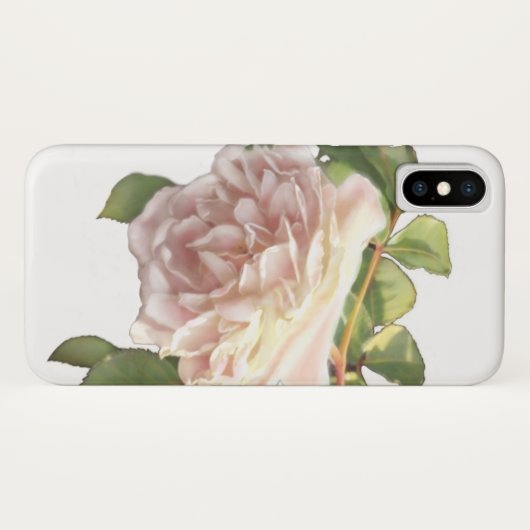 Blushing Ivory Peach Roos Case-Mate iPhone Case (Achterkant (horizontaal))