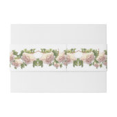 Blushing Ivory Peach Roos Uitnodigingen Wikkel (Achterkant Voorbeeld)