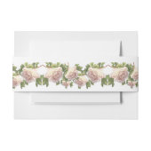 Blushing Ivory Peach Roos Uitnodigingen Wikkel (Voorkant Voorbeeld)