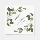 Blushing lentes bruiloft servetten (Voorkant)