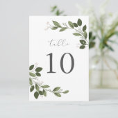 Blushing lentes tafelnummer Kaart (Staand voorkant)