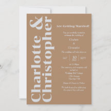 Blushing Love - Boho Brown & Grey Modern