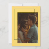 Blushing Love - Sunshine Yellow Modern Kaart (Achterkant)