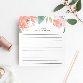 Blushing Peony | Gepersonaliseerde leningen Notitieblok