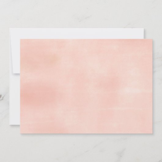 Blushing Peony | Uitnodiging Bat Mitzvah (Achterkant)