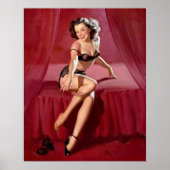 Blushing Pin Up Poster (Voorkant)