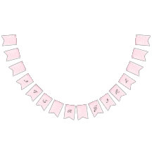 "Blushing Pink" Bunting Banner