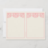 Blushing Pink Daptism Foto uitnodiging (Achterkant)