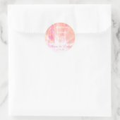*~* Blushing Pink Healing Energy Handstralen Ronde Sticker (Tas)