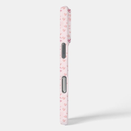 Blushing Pink Hearts Case-Mate iPhone Case (Achterkant / Rechts)