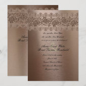 Blushing Pink  Lace Weddenschap Kaart (Voorkant / Achterkant)