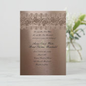 Blushing Pink  Lace Weddenschap Kaart (Staand voorkant)