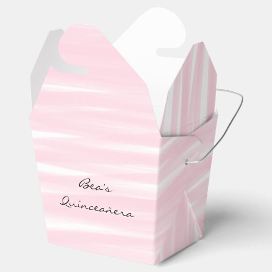 "Blushing Pink" Take-out gunstboxen Bedankdoosjes (Geopend)