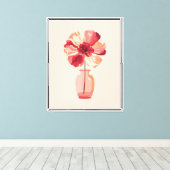 Blushing Radiance Canvas Print (Insitu (Houten vloer))