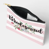 Blushing Roos Waterverf Bloemen Bruiloft Bruidsmei Etui (Open)