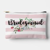 Blushing Roos Waterverf Bloemen Bruiloft Bruidsmei Etui (Voorkant)