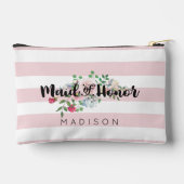 Blushing Roos Waterverf Bruiloft Maid of Honor Etui (Achterkant)