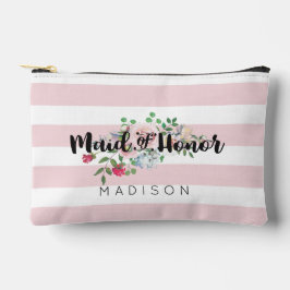 Blushing Roos Waterverf Bruiloft Maid of Honor Etui