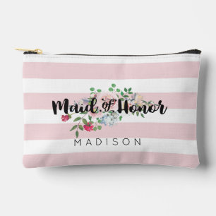 Blushing Roos Waterverf Bruiloft Maid of Honor Etui