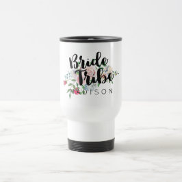 Blushing Roos Waterverf Weddenschap Bride Tribe Reisbeker