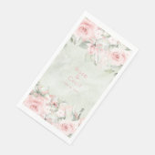 Blushing Roses Weddenschap Dinner Napkins Servet (Hoek)