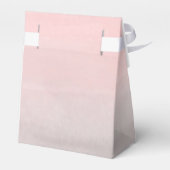 Blushing roze & grijs moderne Waterverf gezoet 16 Bedankdoosjes (Achterkant)