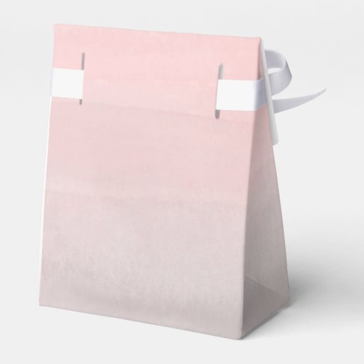 Blushing roze & grijs moderne Waterverf gezoet 16 Bedankdoosjes (Achterkant)