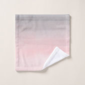 Blushing roze & grijze moderne Waterverf meisje gl Bad Handdoek (Wasdoekje)