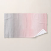Blushing roze & grijze moderne Waterverf meisje gl Bad Handdoek (Handdoek)