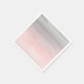 Blushing roze grijze moderne Waterverf ombre chic Servet (Hoek)