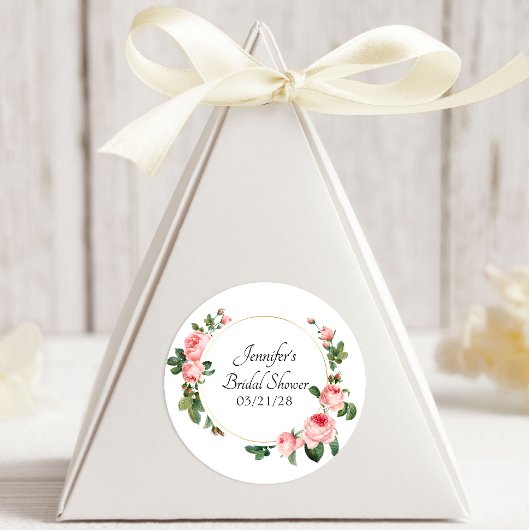 Blushing Roze Ronde Sticker