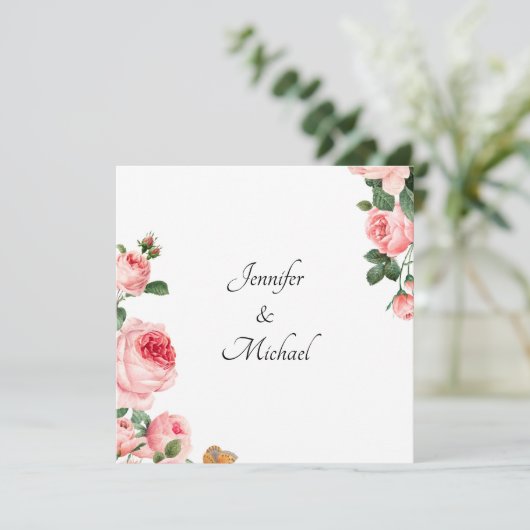 Blushing roze Rose Engagement Party (Staand voorkant)