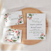 Blushing roze Rose Weddenschap Feestdagenkaart