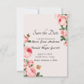 Blushing Roze Save The Date (Voorkant)