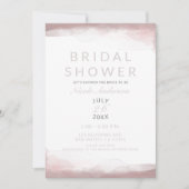 Blushing Roze Waterverf Moderne grafische Vrijgeze Kaart (Voorkant)