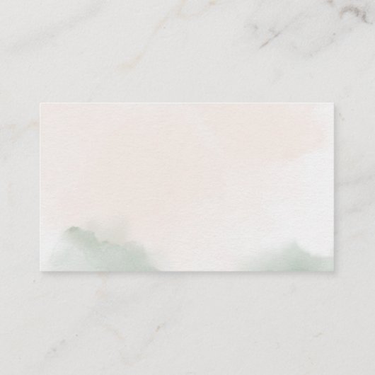 Blushing Rozen Bruiloft Online RSVP-kaart Visitekaartje (Achterkant)