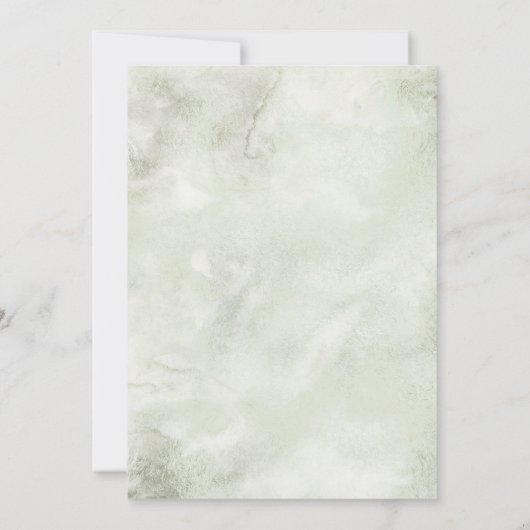 Blushing Rozen Wedding Invitation Suite Kaart (Achterkant)