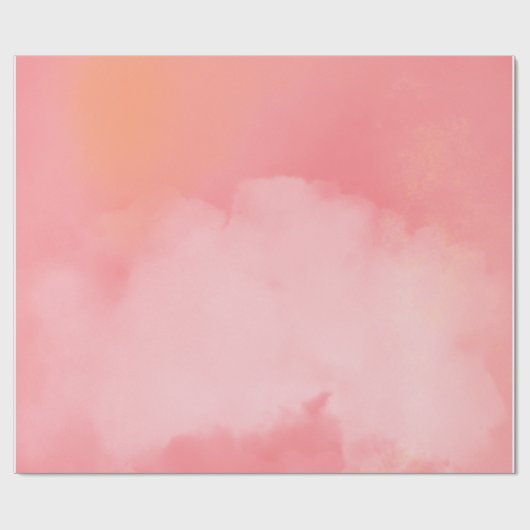 Blushing Sky Wolken: Een roze droom Cadeaupapier (Vlak)