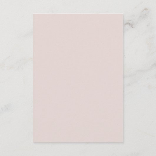 Blushing Sprigs Details met Roze Rug Informatiekaartje (Achterkant)