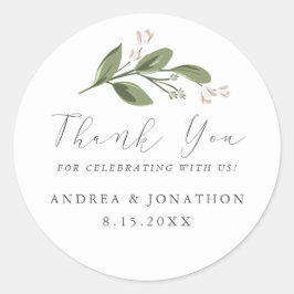 Blushing Sprigs Favor Sticker